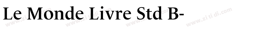 Le Monde Livre Std B字体转换
